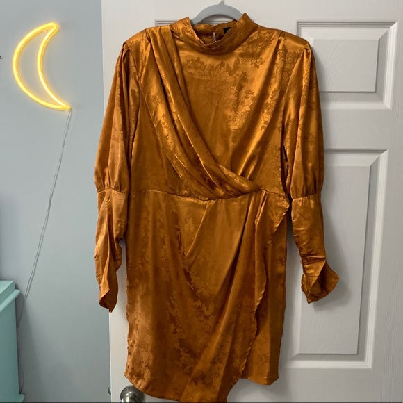 Pretty Darling Burnt Orange Dress (ASOS) - Picture 2 of 3